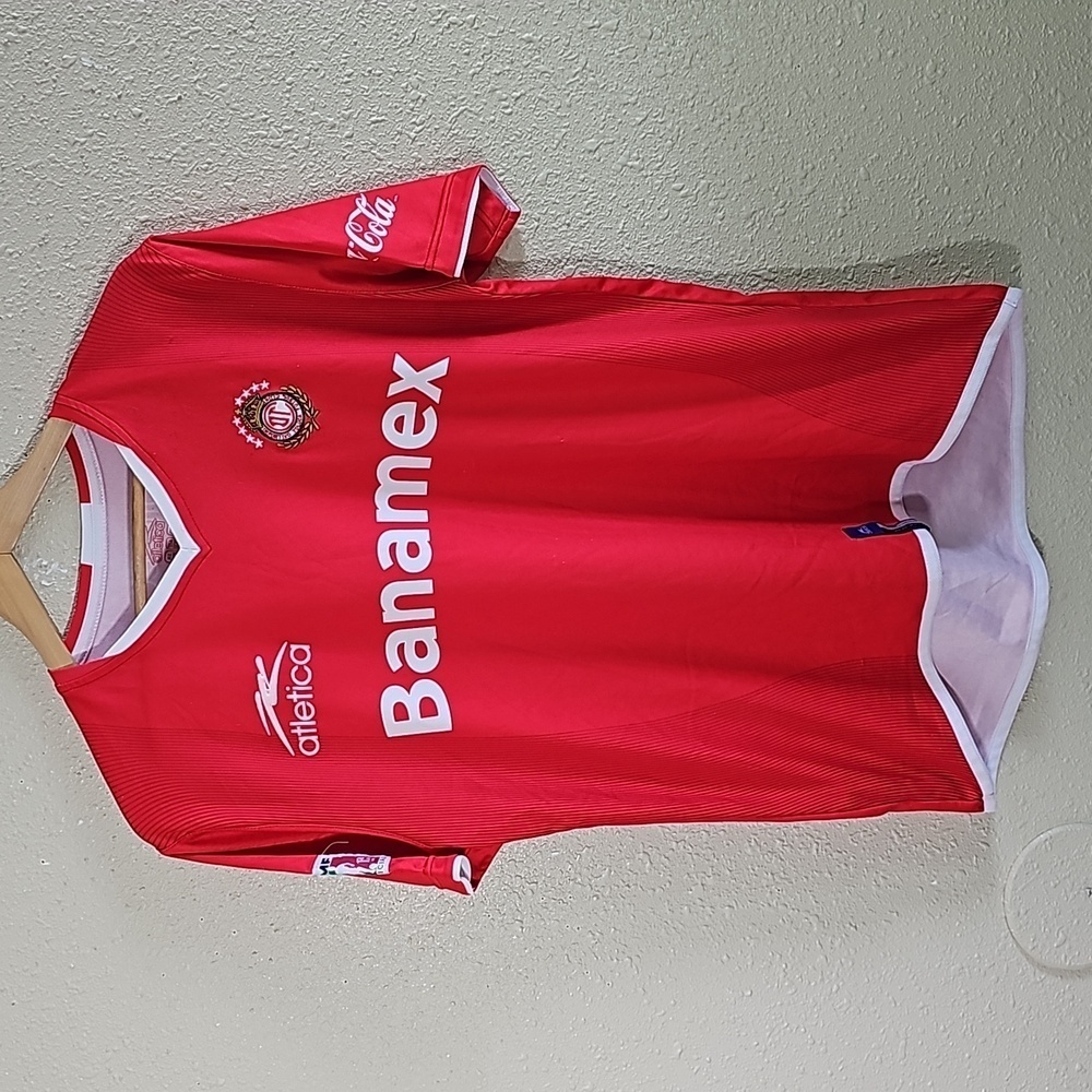 Atletica Deportivo Toluca 2007 / 08 Home Soccer Jersey.